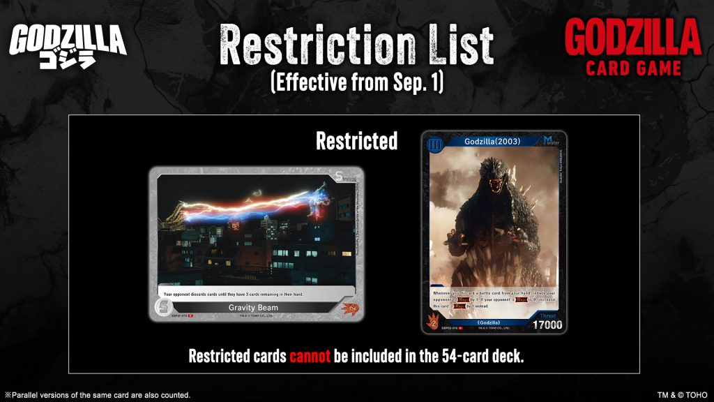 Updates to Restriction List (Sep. 1, 2026)